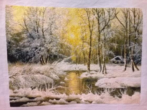 Работа «Зимний пейзаж»