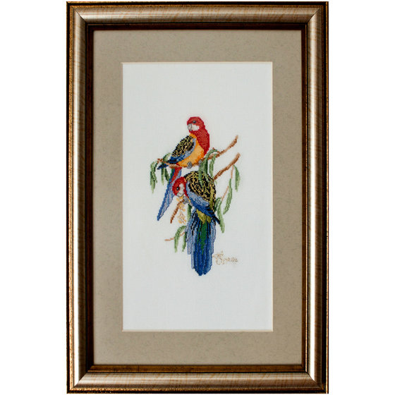 Работа ««Разноцветные попугаи»»