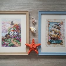 Работа «Маяк и парусник»