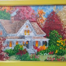 Работа «"Домик мечты". Вышивка бисером.»