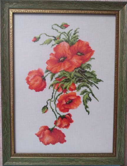 Работа «"Маки". Счетный крест.»