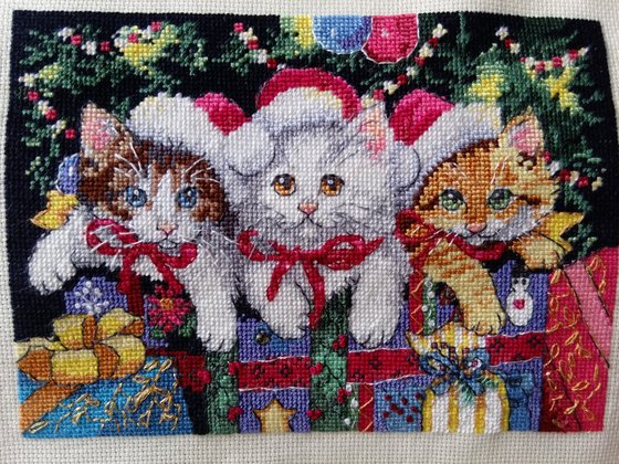 Работа «Новогодние котята.»