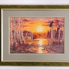 Работа ««Закат и утки»»