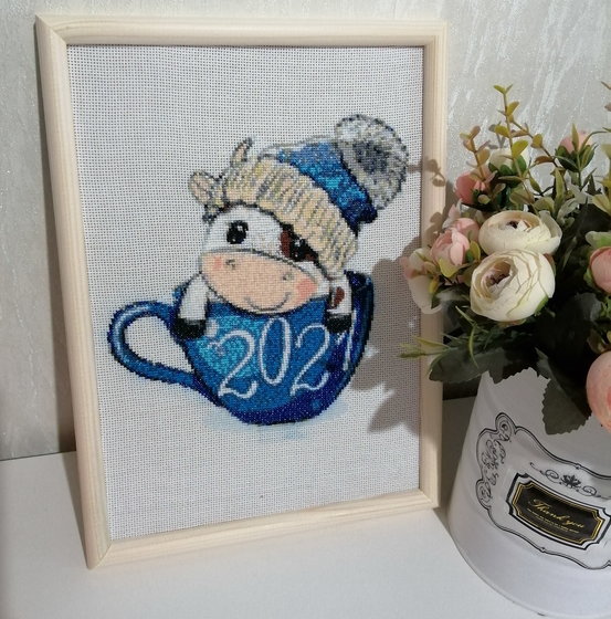 Работа «Новогодний Бычок»