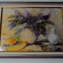 Работа «Сиреневое утро»