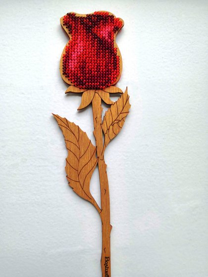 Работа «Красная роза»