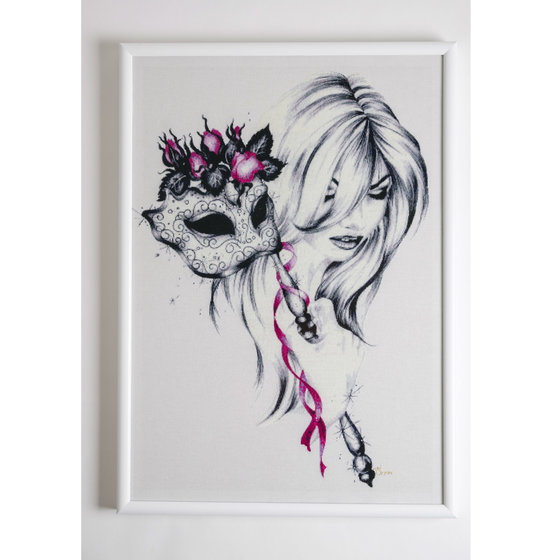 Работа «Вишневая роза»