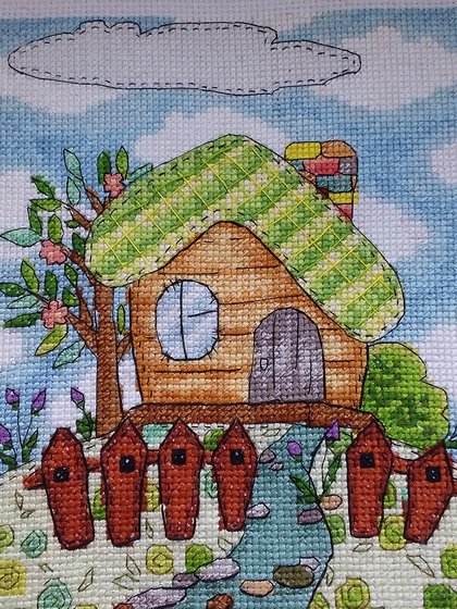 Работа «Весенний домик»