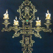 Работа «"Вечер при свечах" 43х48см, к.14, 21цв.»