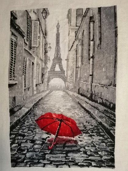 Работа «дождь в париже»