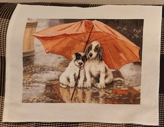 Работа «"Под дождем"»