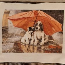 Работа «"Под дождем"»