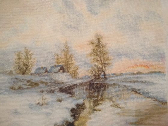 Работа «Начало весны»