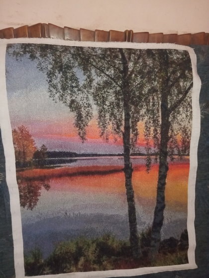 Работа «Берёзовий закат»