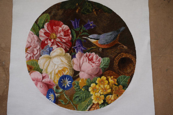 Работа «Цветы у ручья»