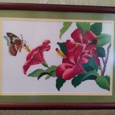 Работа «"Китайская роза в цвету"  фирма  RTO»