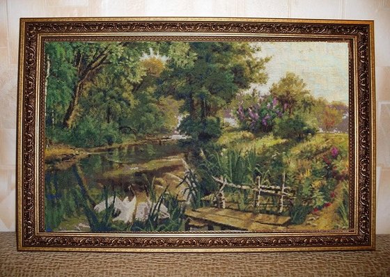 Работа «Цапли на озере - 2»