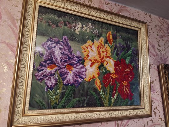 Работа «Ирисы (бисер)»