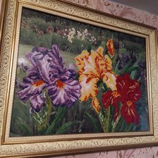 Работа «Ирисы (бисер)»