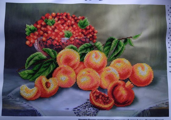 Работа «Персики (бисер)»