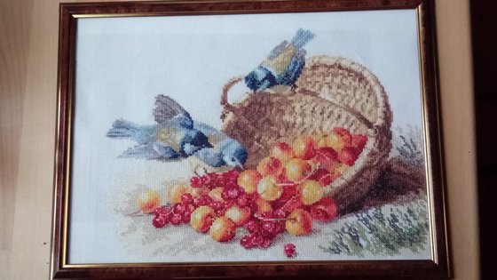 Работа «Синички и черешня»