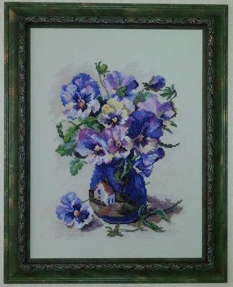 Работа «РТО Анютины глазки в керамике Торки»