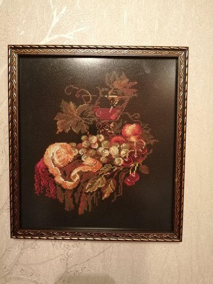 Работа «Натюрморт с виноградом»