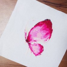 Работа «Бабочка акварель»