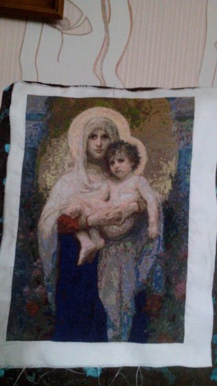 Работа «Мадонна в розах»