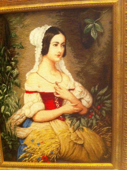 Работа «Девушка с колосьями»