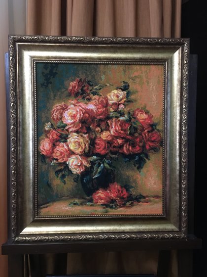 Работа «Розы Ренуара от «Риолис»»