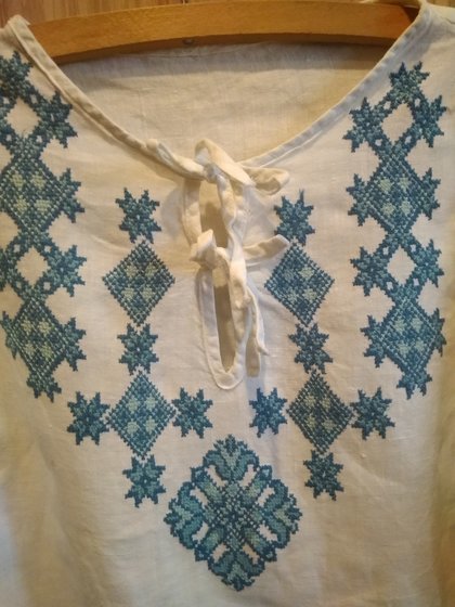 Работа «узор горловины вышиванки с нуля»