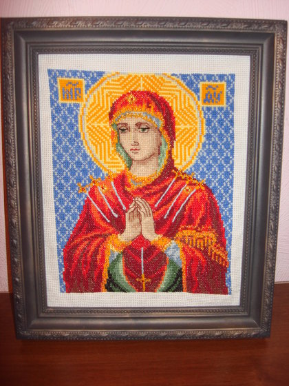 Работа «Семистрельная икона Божьей Матери.»