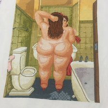 Работа «женщина в ванной»