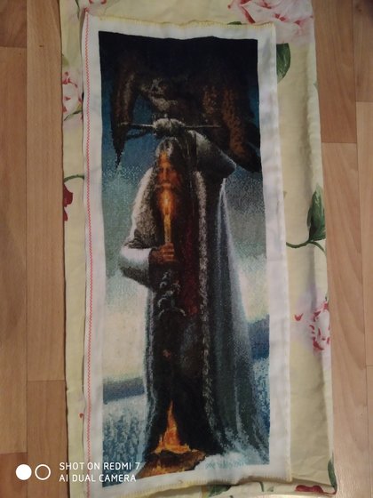 Работа «Старец с филином»