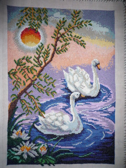 Работа «Лебеди летом»