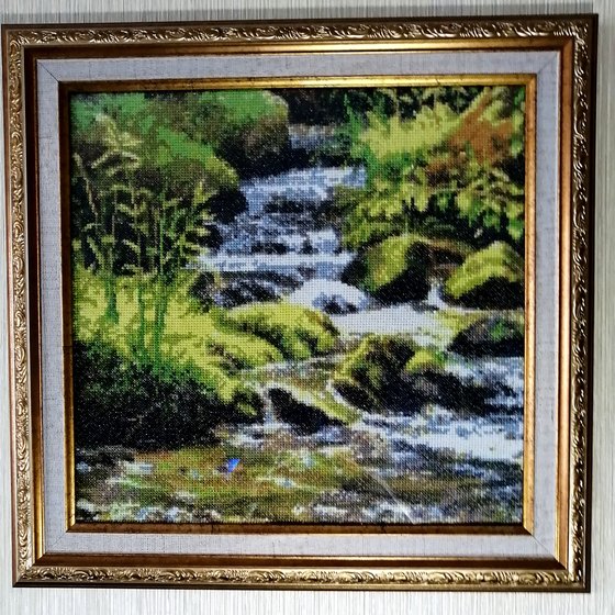 Работа «Ручеек в багете»