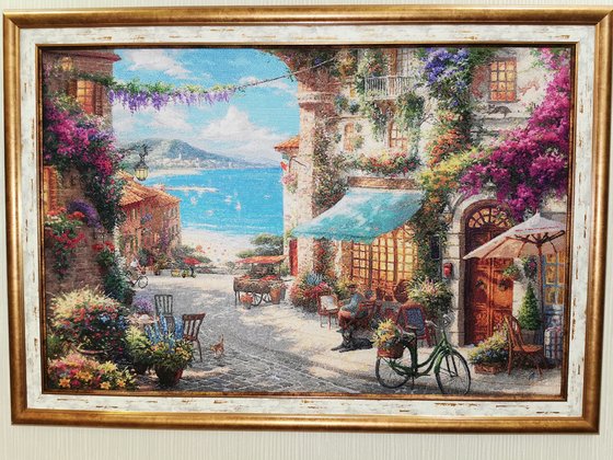 Работа «"Кафе на итальянской ривьере", диз. схемы Бысько Ростислав»