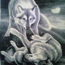 Работа «Игры волков под луной.»