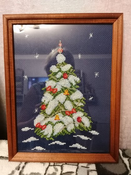 Работа «С новым годом-елочка»