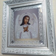 Работа «Икона. Ангел-Хранитель (серебро).  Бисер.»