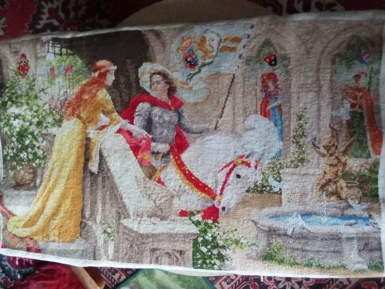 Работа «Рыцарь  на  белом  коне худ.  Ковалев)»