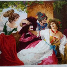 Работа «Октябрьский праздник в Риме»