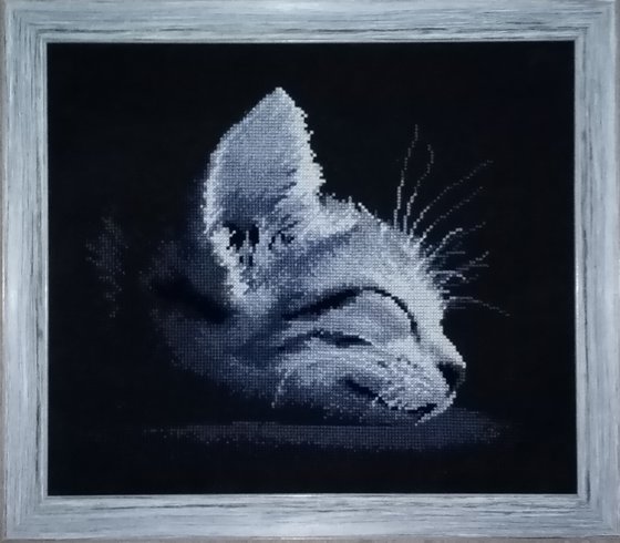 Работа «Сладкий сон (подарок кошатнику)»