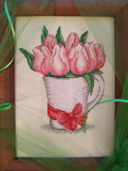 Работа «Тюльпаны»