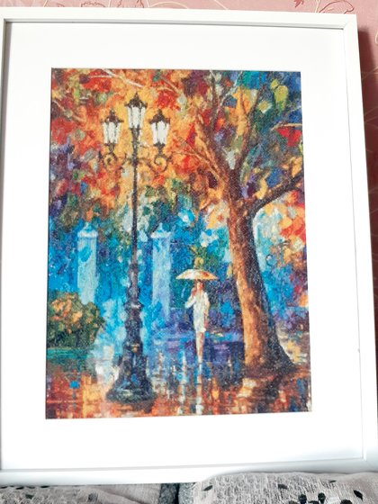 Работа «Прогулка под дождем худ. Л. Афремов»