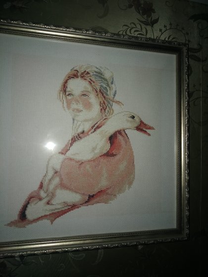 Работа «Девочка с гусем»