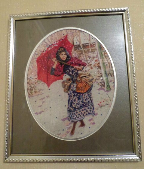 Работа «Изящество позапрошлого века. ПЕРВЫЙ СНЕГ.»