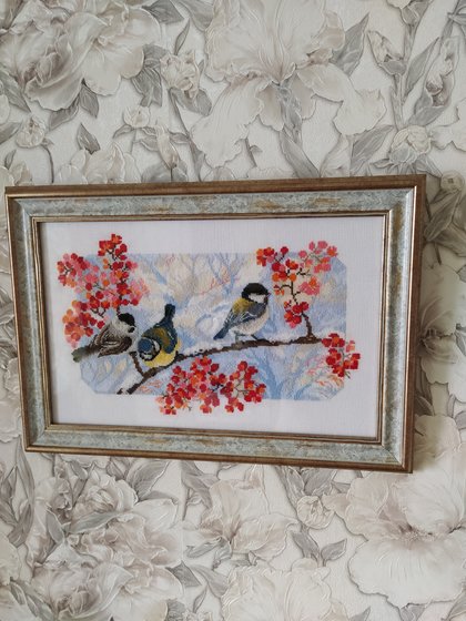 Работа «Зимние птички»