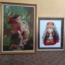 Работа «Пара на качелях_Бриллиант души моей»